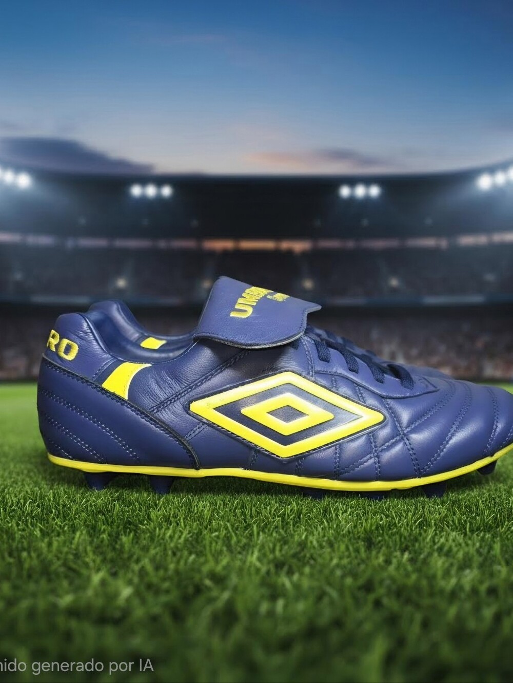 Umbro Kids Soccer Cleats - Blue and Yellow